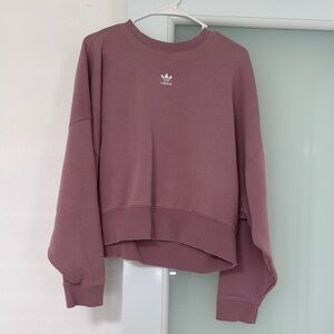 Adidas Pink Oversized Long Sleeve Sweatshirt